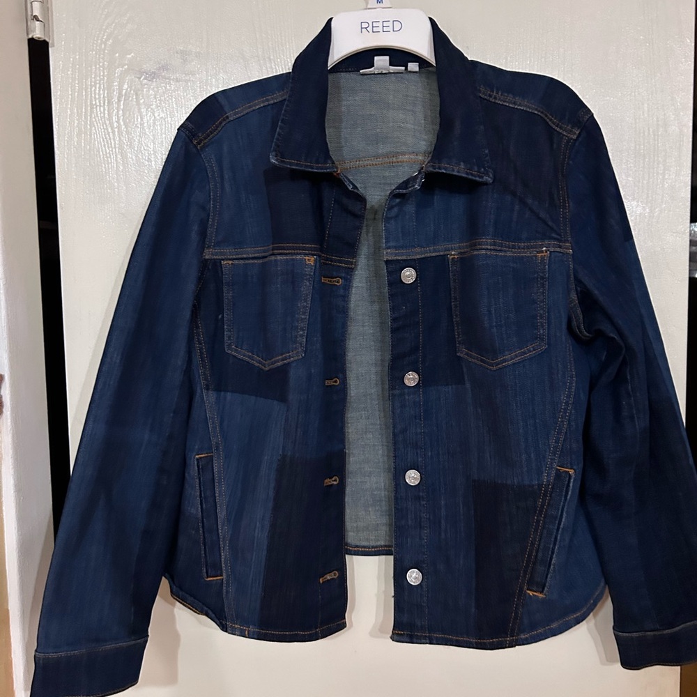 Chicos Patchwork Denim Jacket - image 1